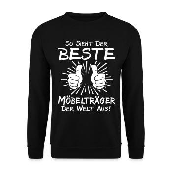 Best Furniture Carrier - Unisex Sweatshirt - black - Front - Alina (178cm) & Michal (187cm)