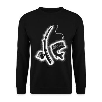 Pêche Pêcheurs Garçons Pêcheurs - Sweat-shirt Unisexe - noir - Devant - Alina (178cm) & Michal (187cm)