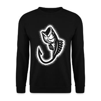 Pêcheur, pêcheur, pêcheurs, pêcheurs masculins - Sweat-shirt Unisexe - noir - Devant - Alina (178cm) & Michal (187cm)