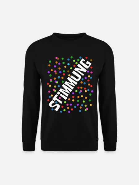 Carnaval - Carnaval - Atmosphère - Confettis - Sweat-shirt Unisexe - noir