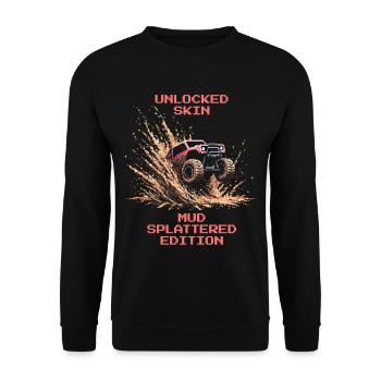 Skin Unlocked: Mud Edition | RC Offroad - Unisex Sweatshirt - black - Front - Alina (178cm) & Michal (187cm)