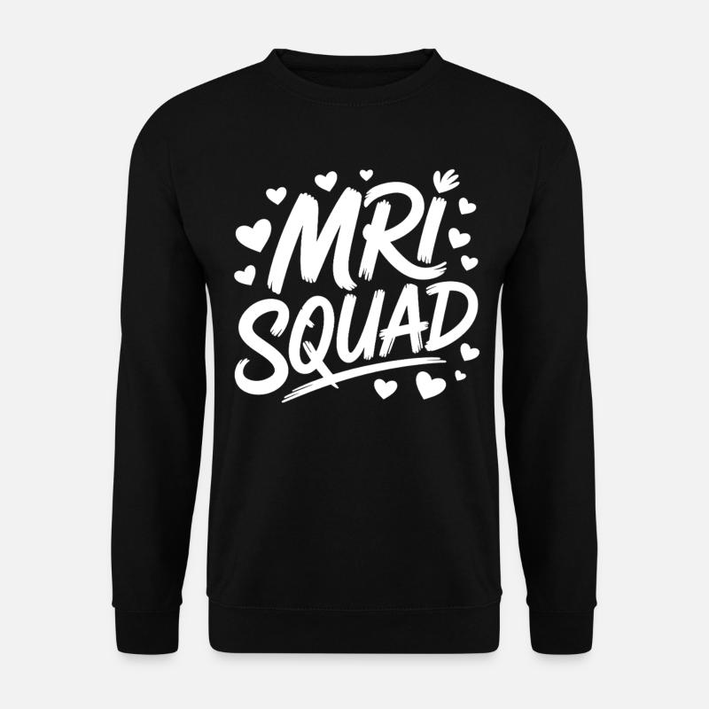 Mri Squad Heart Crew - Unisex Sweatshirt - black