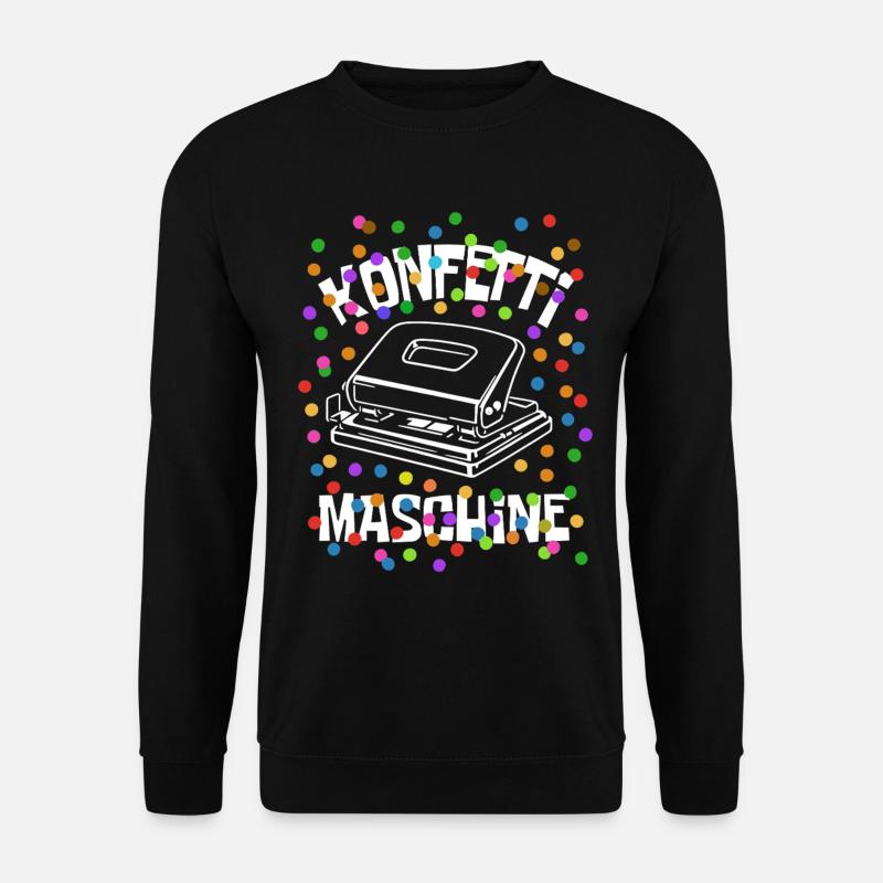 Confetti Machine - Carnival - Disguise - Unisex Sweatshirt - black