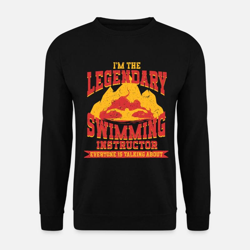 Schwimmlehrer Legendary Swimming Instructor - Unisex Pullover - Schwarz