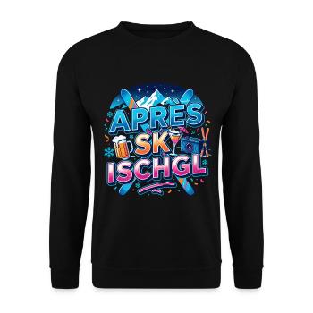 Ischgl Après Ski Party - Sweat-shirt Unisexe - noir - Devant - Alina (178cm) & Michal (187cm)