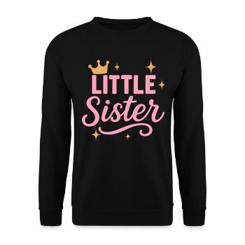 Petite Sœur avec la Princesse Héritière - Sweat-shirt Unisexe - noir - Devant - Alina (178cm) & Michal (187cm)