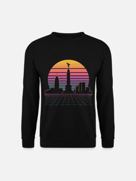 Sunset Skyline - Mexico City - Unisex Sweatshirt - black