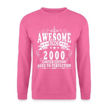 Aged to Perfection 2000 - Unisex Sweatshirt - pink - Front