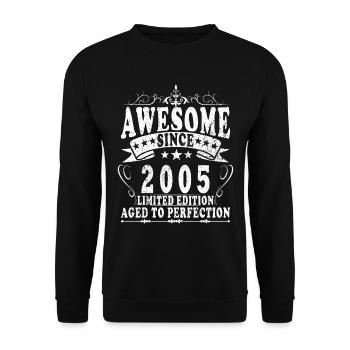 2005 Limited Edition – Matured to Perfection - Unisex Sweatshirt - black - Front - Alina (178cm) & Michal (187cm)