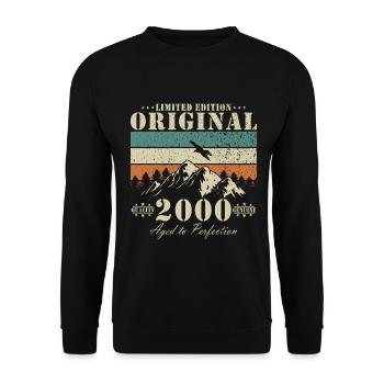 Limitierte Original 2000 – Reife Kunst - Unisex Pullover - Schwarz - Vorne - Alina (178cm) & Michal (187cm)