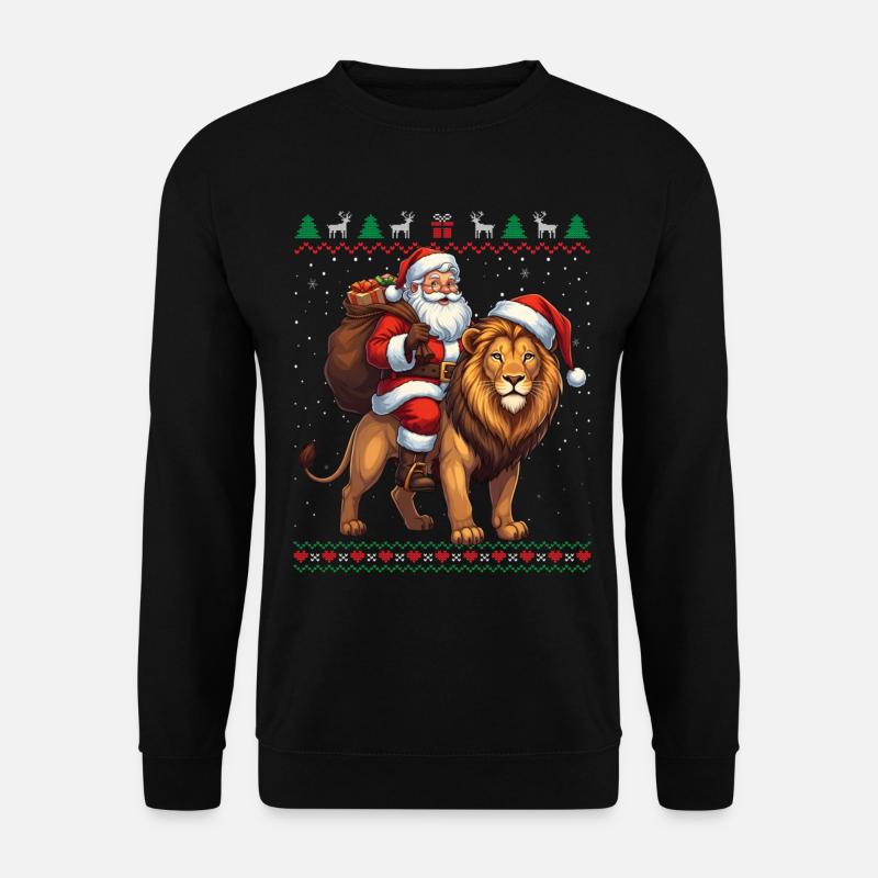 Fun Ugly Santa Weihnachtspullover - Unisex Pullover - Schwarz