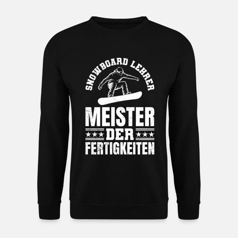 Snowboarder SNOWBOARD INSTRUCTOR MASTER - Unisex Sweatshirt - black