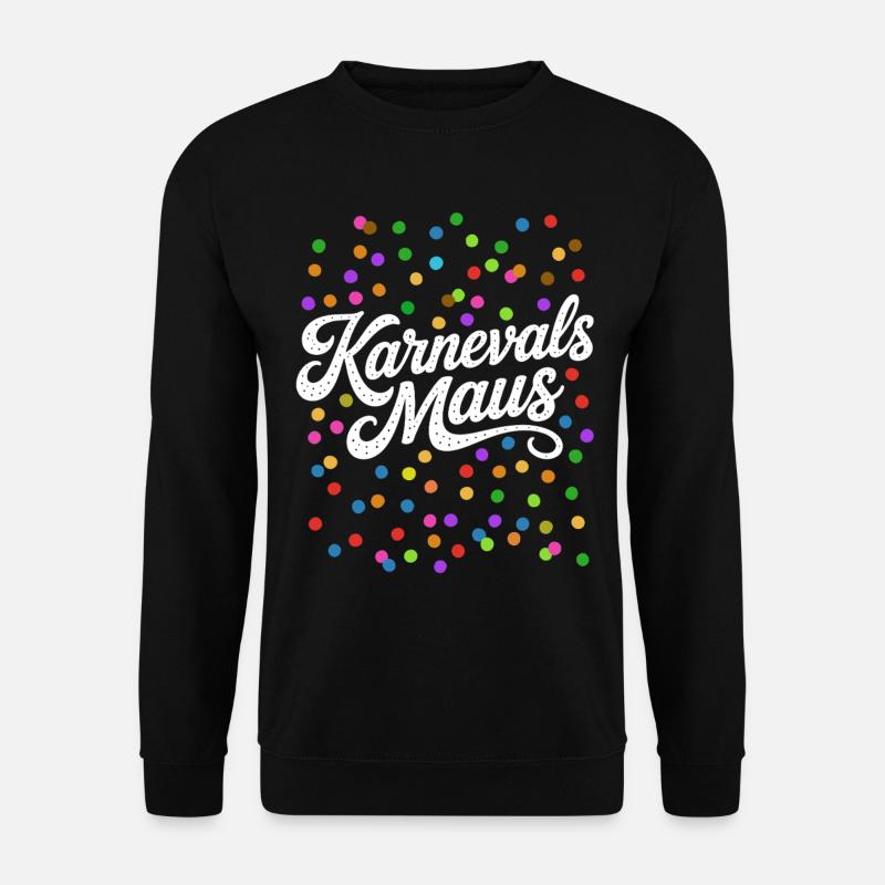 Carnival Mouse Confetti Costume - Unisex Sweatshirt - black
