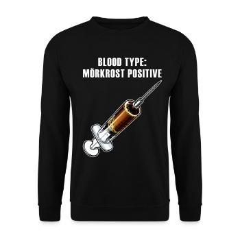 Groupe sanguin de Mörkrost - Sweat-shirt Unisexe - noir - Devant - Alina (178cm) & Michal (187cm)