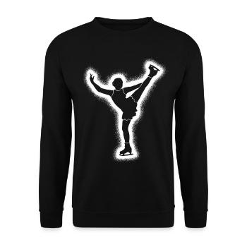 Patineuse artistique Patinage artistique Femmes patinage artistique - Sweat-shirt Unisexe - noir - Devant - Alina (178cm) & Michal (187cm)