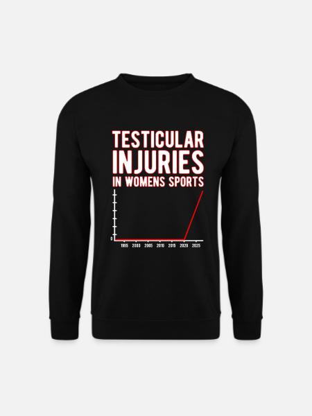 Testicular Injuries In Womens Sport Unwearable - Unisex Pullover - Schwarz