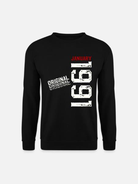 35e anniversaire Original janvier 1991 - Sweat-shirt Unisexe - noir