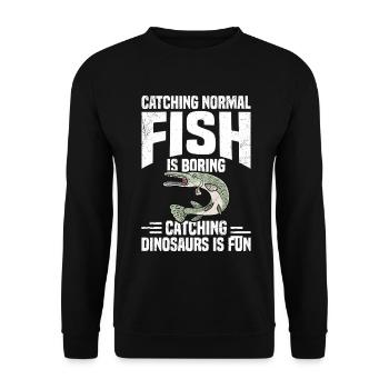  Alligator Gar Fishing Spot Rod Lure Alligator Gar - Unisex Sweatshirt - black - Front - Alina (178cm) & Michal (187cm)
