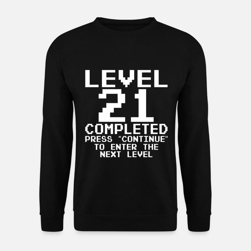 Level 21 Completed Pixel Quest - Unisex Sweatshirt - black