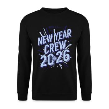 Conception de la fête de feux d’artifice de l’équipe du Nouvel An 2026 - Sweat-shirt Unisexe - noir - Devant - Alina (178cm) & Michal (187cm)
