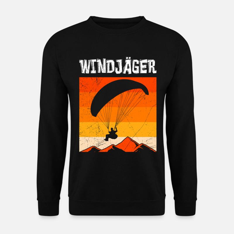 Paraglider WINDJÄGER Funny - Unisex Sweatshirt - black