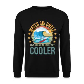 Waterski Uncle Uncle Day Ski Lover Uncle Water Ski - Unisex Pullover - Schwarz - Vorne - Alina (178cm) & Michal (187cm)