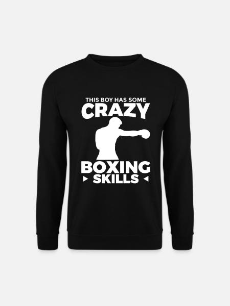 Boy with crazy boxing skills - Unisex Sweatshirt - black