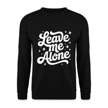Lass mich in Ruhe - Unisex Pullover - Schwarz - Vorne - Alina (178cm) & Michal (187cm)