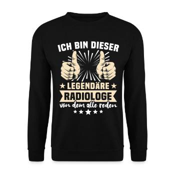 Radiologist Sayings - Unisex Sweatshirt - black - Front - Alina (178cm) & Michal (187cm)