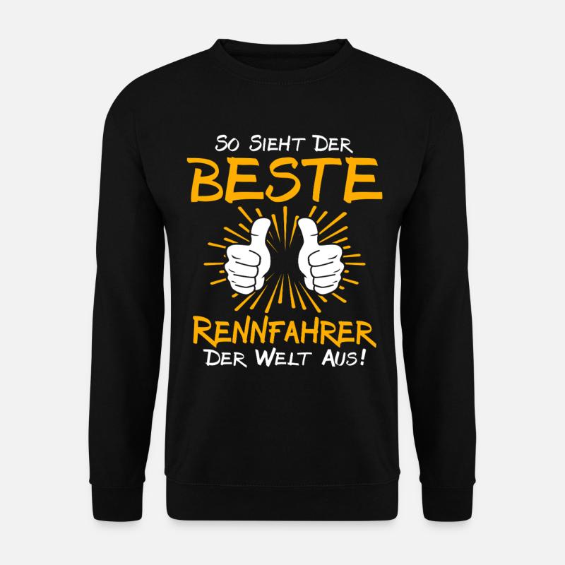 Rennfahrer Geschenkidee - Unisex Pullover - Schwarz