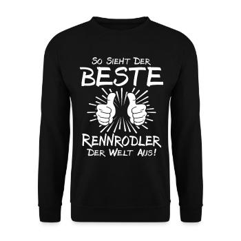 Meilleur luger - Sweat-shirt Unisexe - noir - Devant - Alina (178cm) & Michal (187cm)