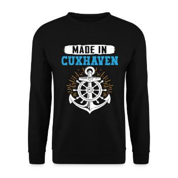 Cuxhavener MADE IN CUXHAVEN Lustiges - Unisex Pullover - Schwarz - Vorne - Alina (178cm) & Michal (187cm)