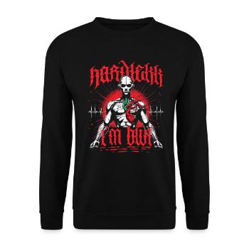 Hardtekk Tekke East Germany - Unisex Sweatshirt - black - Front - Alina (178cm) & Michal (187cm)