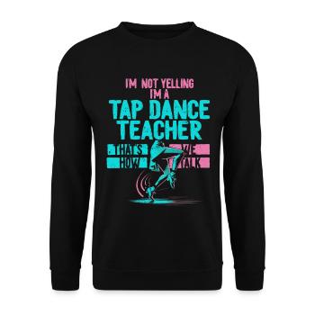 Stepptanz Stepptänzer Stepptänzerin Stepper - Unisex Pullover - Schwarz - Vorne - Alina (178cm) & Michal (187cm)