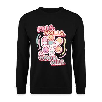 Medical Assistant MFA - Unisex Sweatshirt - black - Front - Alina (178cm) & Michal (187cm)