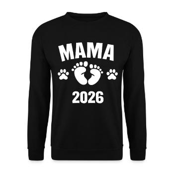 Maman-Enfant Chien 2026 - Sweat-shirt Unisexe - noir - Devant - Alina (178cm) & Michal (187cm)