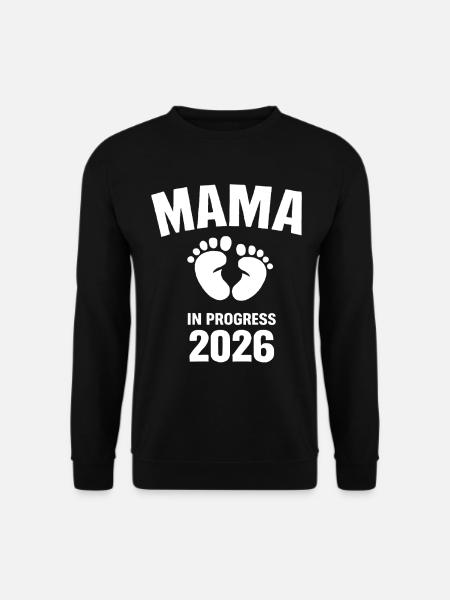 Mama in Progress 2026 - Unisex Pullover - Schwarz