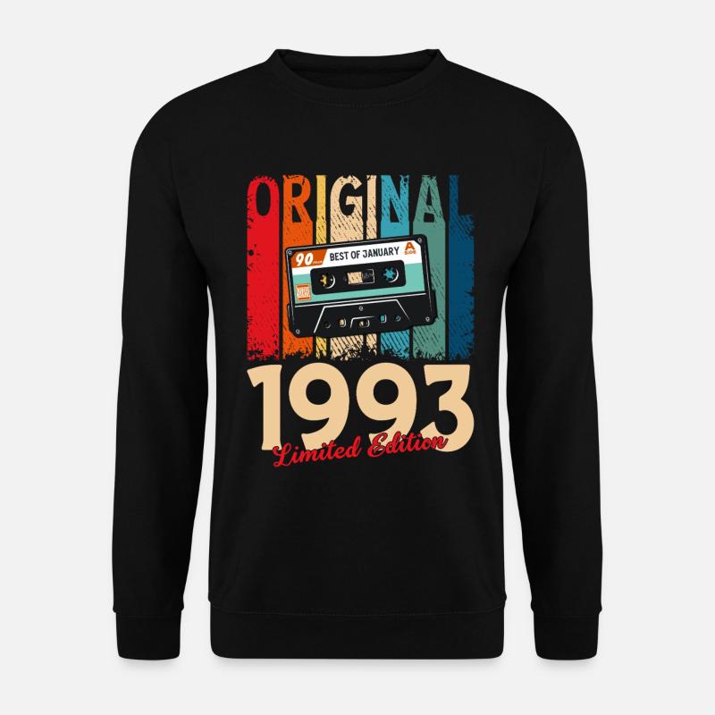 Cassette du 33e anniversaire janvier 1993 - Sweat-shirt Unisexe - noir