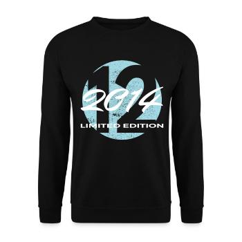 12e anniversaire 2014 cadeau garçons et filles - Sweat-shirt Unisexe - noir - Devant - Alina (178cm) & Michal (187cm)