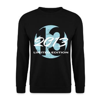 13e anniversaire 2013 cadeau garçons et filles - Sweat-shirt Unisexe - noir - Devant - Alina (178cm) & Michal (187cm)