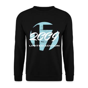 17th Birthday 2009 Boys and Girls Gift - Unisex Sweatshirt - black - Front - Alina (178cm) & Michal (187cm)
