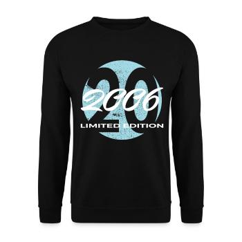 20e anniversaire 2006 cadeau pour hommes et femmes - Sweat-shirt Unisexe - noir - Devant - Alina (178cm) & Michal (187cm)