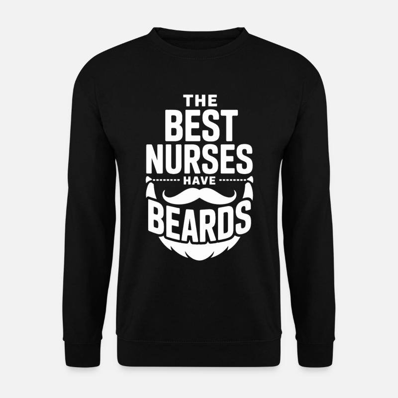 Krankenschwestern Mit Bärten - Unisex Pullover - Schwarz