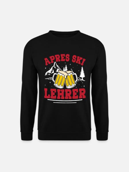 Skiing APRES-SKI INSTRUCTOR Party Fun - Unisex Sweatshirt - black