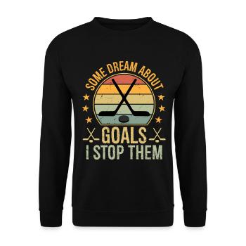 certains rêvent d’objectifs Je les arrête - Sweat-shirt Unisexe - noir - Devant - Alina (178cm) & Michal (187cm)