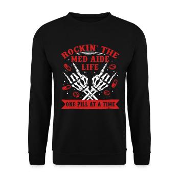Medical Assistant MFA - Unisex Sweatshirt - black - Front - Alina (178cm) & Michal (187cm)