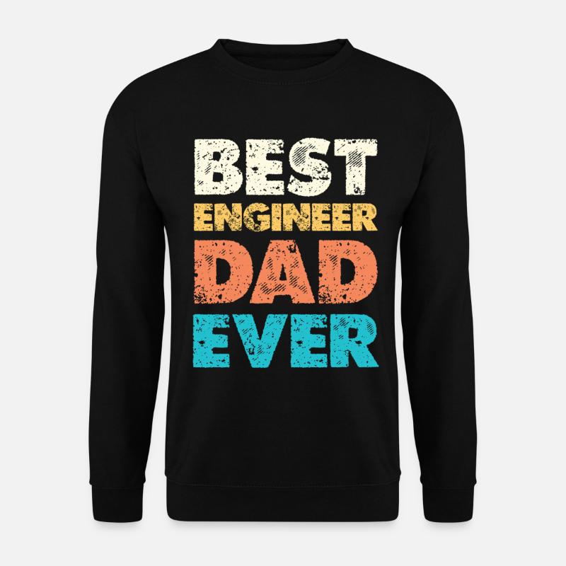 Best Dad Ever Farbblock - Unisex Pullover - Schwarz