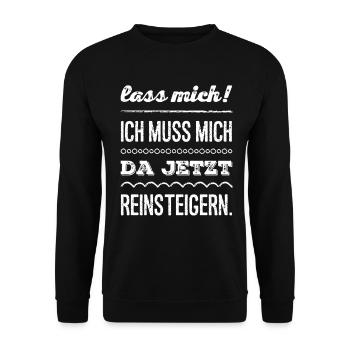 Laisse-moi partir! Je dois m’y mettre. Joueur - Sweat-shirt Unisexe - noir - Devant - Alina (178cm) & Michal (187cm)
