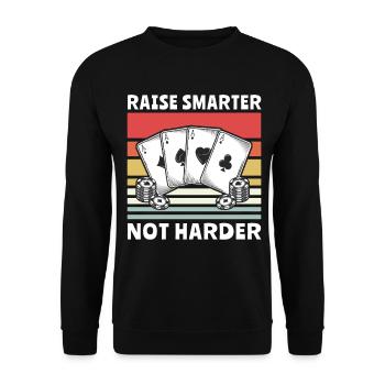 Poker Poker Players - Unisex Sweatshirt - black - Front - Alina (178cm) & Michal (187cm)