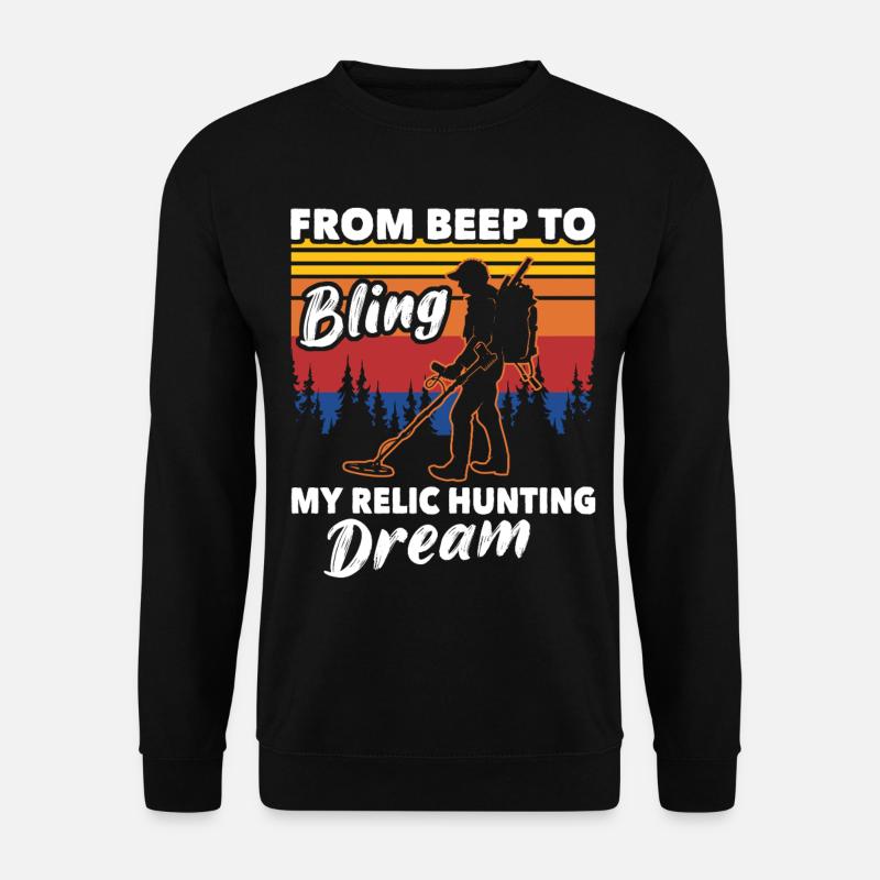 Metal Detector Relics Search - Unisex Sweatshirt - black